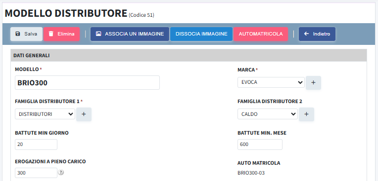 Famiglie distributori/macchine in cialda
