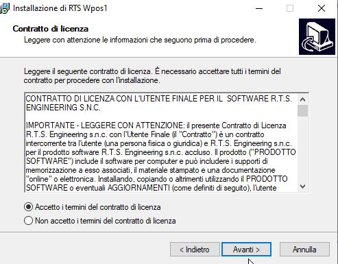 Installazione driver per registratore di cassa