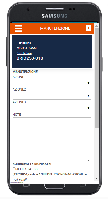 man002 Inserimento manutenzione da smartphone