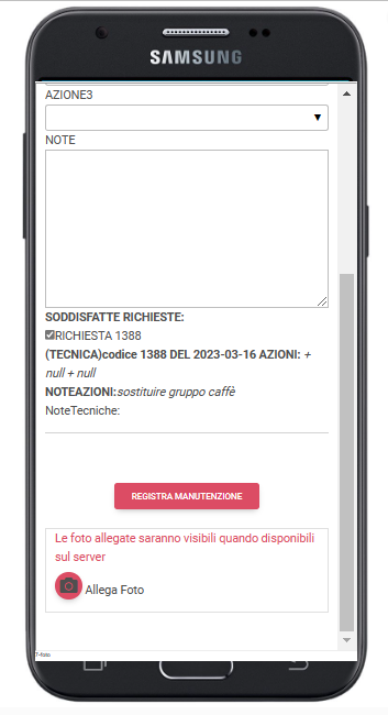 man004 Inserimento manutenzione da smartphone