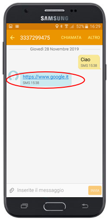 Applicazione predefinita CHROME su Samsung J1/J3