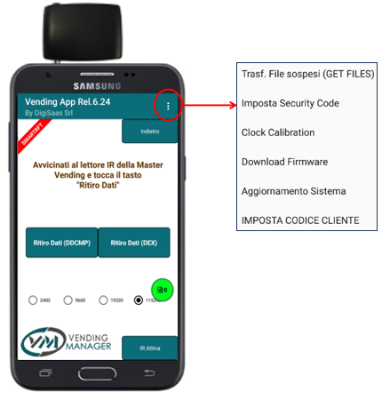 Ritiro dati con SMART IRDA