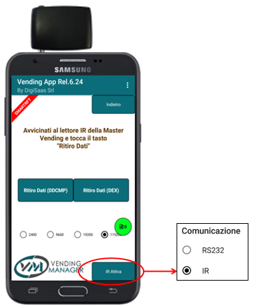 Ritiro dati con SMART IRDA