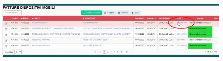 Invio mail COPIA CORTESIA fattura elettronica