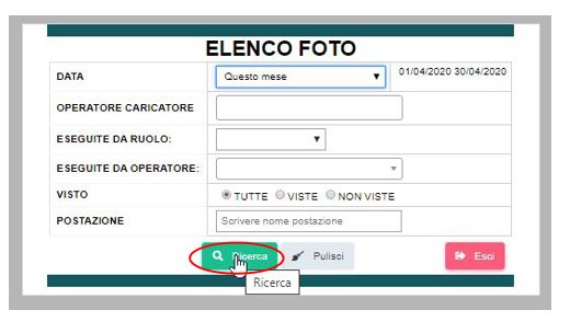 Rotazione foto su Pannello di controllo (Monitor)