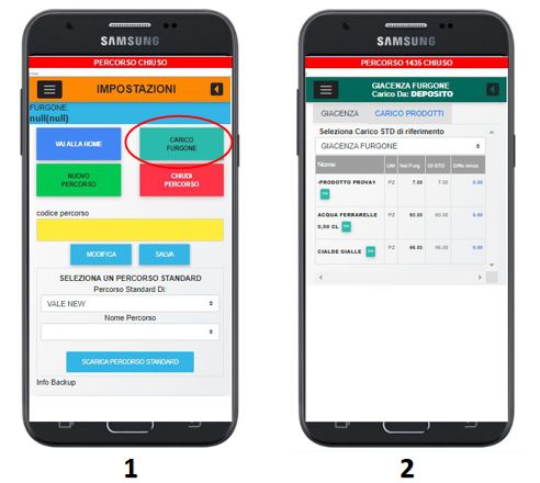 cariconuovo Vending Manager Mobile HOME PAGE
