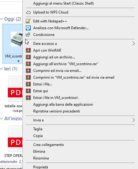 Download e configurazione VM_SCONTRINO