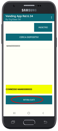 Ritiro dati con MANITRONICA