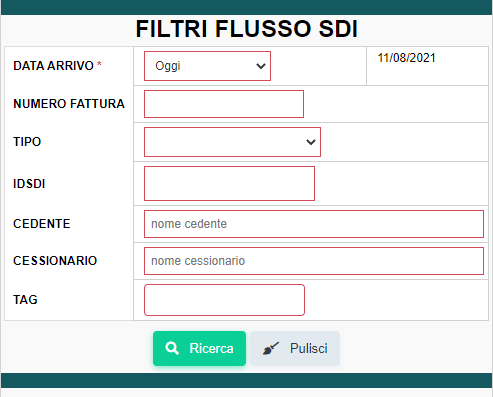 tag_fattura_007 Flussi interscambio SDI