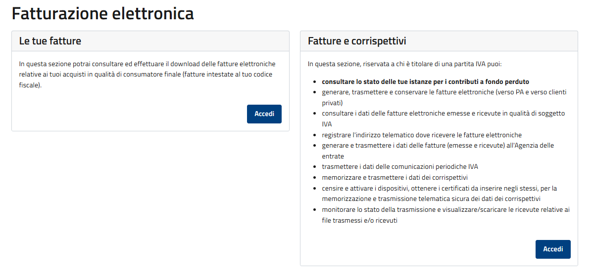 Creazione certificato gestore