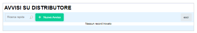 avvisi_002 Avvisi distributore visibili su terminale