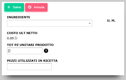 Ricette erogazioni del caldo