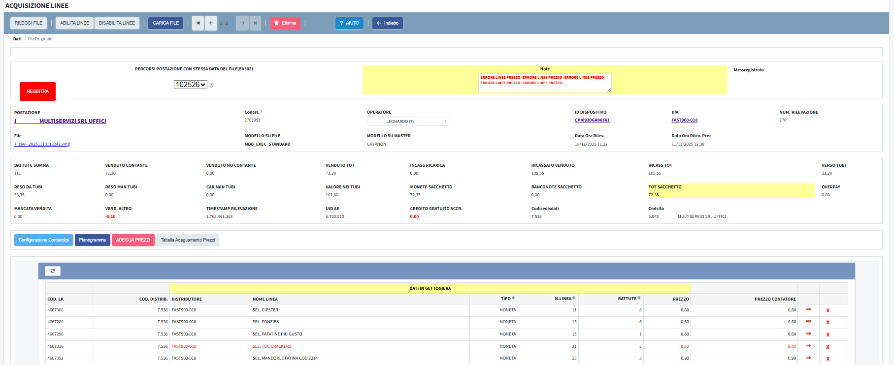 Screenshot 2025-11-18 123425 Errore LINEE PREZZO
